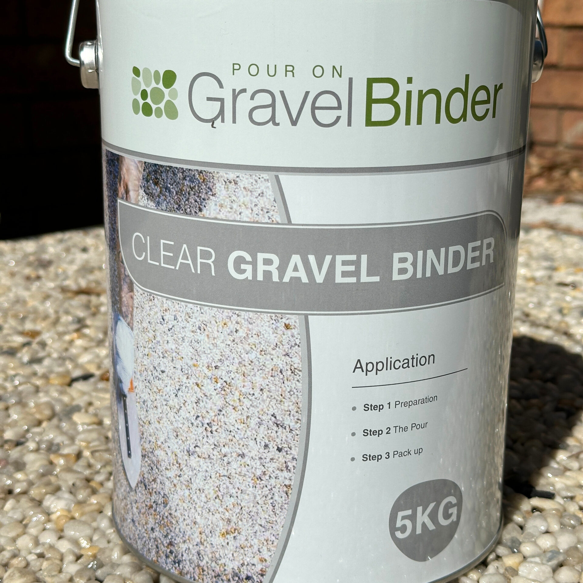 Clear Resin Gravel Binder (5kg) Approx. 3m2 coverage - Image 2